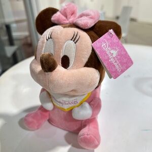 Hong Kong Disneyland Babies Baby Minnie Mouse Plush Storage Box New With Tag NWT